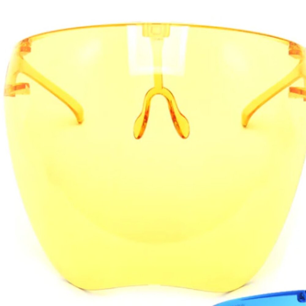 yellow face shield